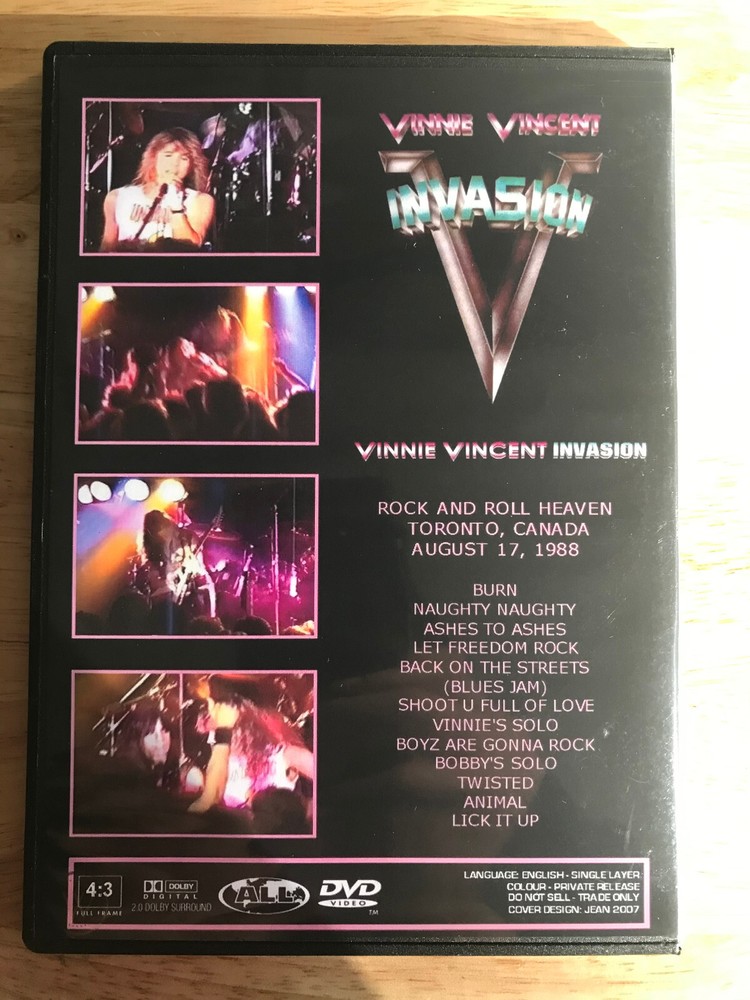 Vinnie Vincent Invasion - Invading Toronto 1988 Live DVD KISS