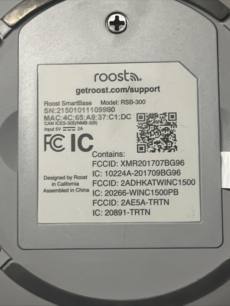 Roost Security RSB-300 SmartBase