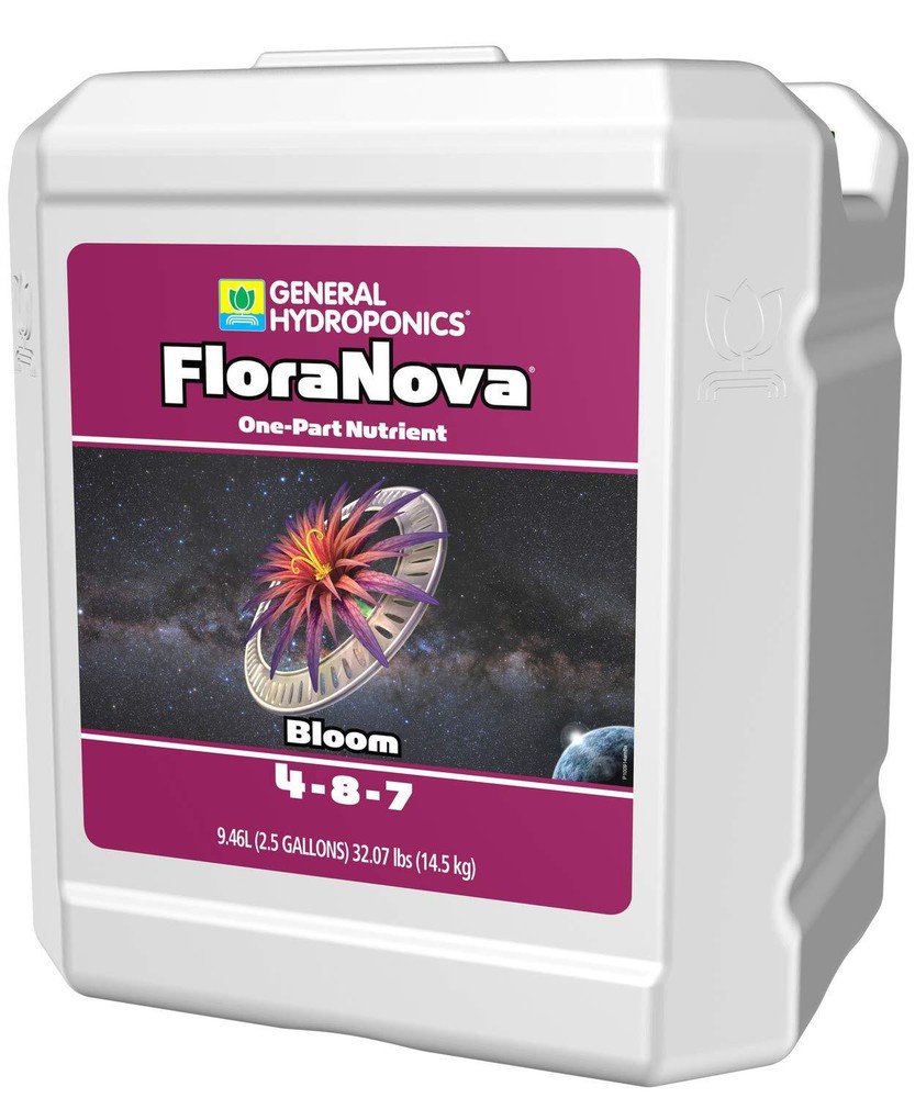 General Hydroponics FloraNova Bloom, One-Part Nutrient, 2.5-Gallon