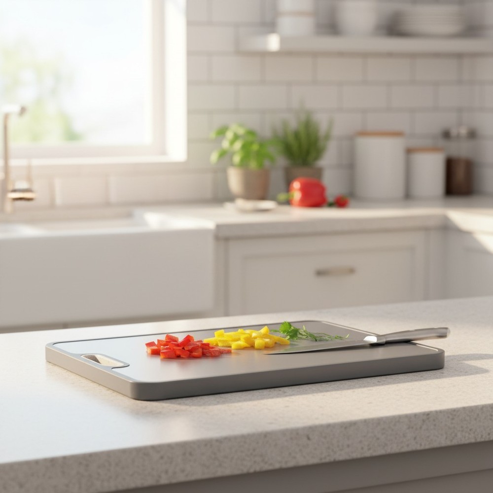 Versatile Double-Sided Titanium Cutting Board, Easy to Clean - Perfect Gift Set