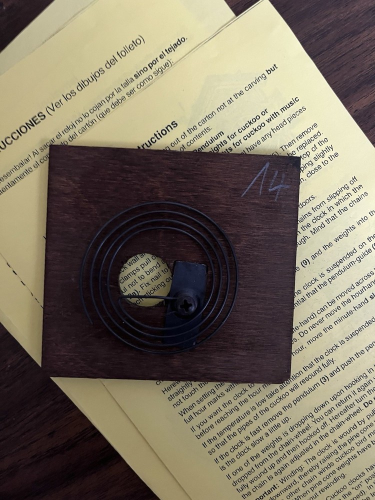 Cuckoo Clock German Black Forest working 1 Day