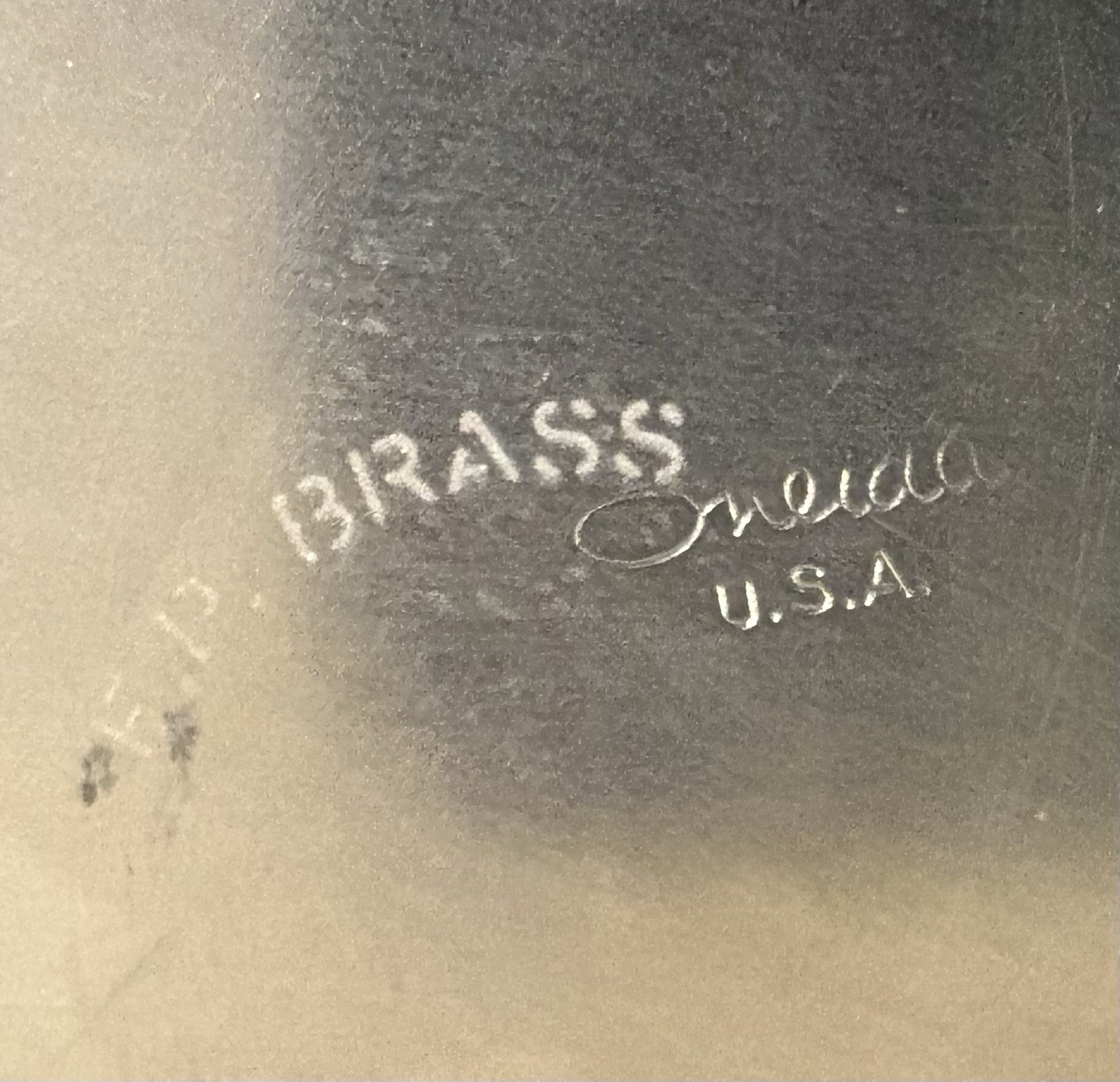 MCM Modernist Silver-plated Shallow Footed Serving Bowl Dish Large 12.5" Oneida