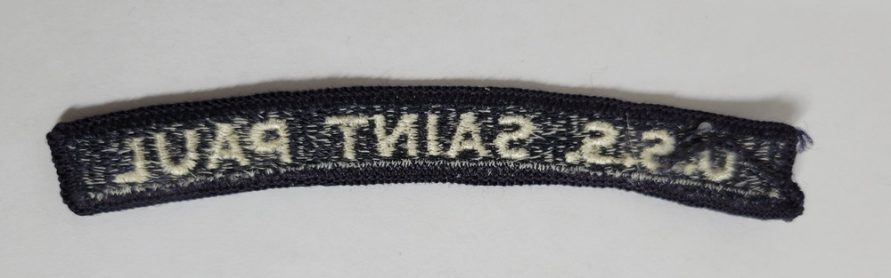 US Navy U.S.S. SAINT PAUL Baltimore-Class Heavy Cruiser Arc Tab Segment Patch
