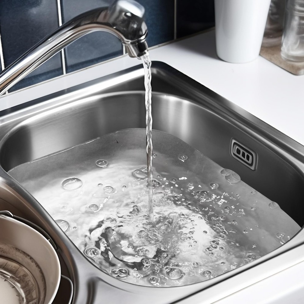 Tifanso Kitchen Sink Drain Stopper - 2PCS Garbage Disposal Silver