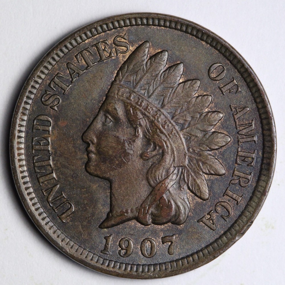 1907 Indian Head Cent Penny UNC *UNCIRCULATED* MS E225 WNT