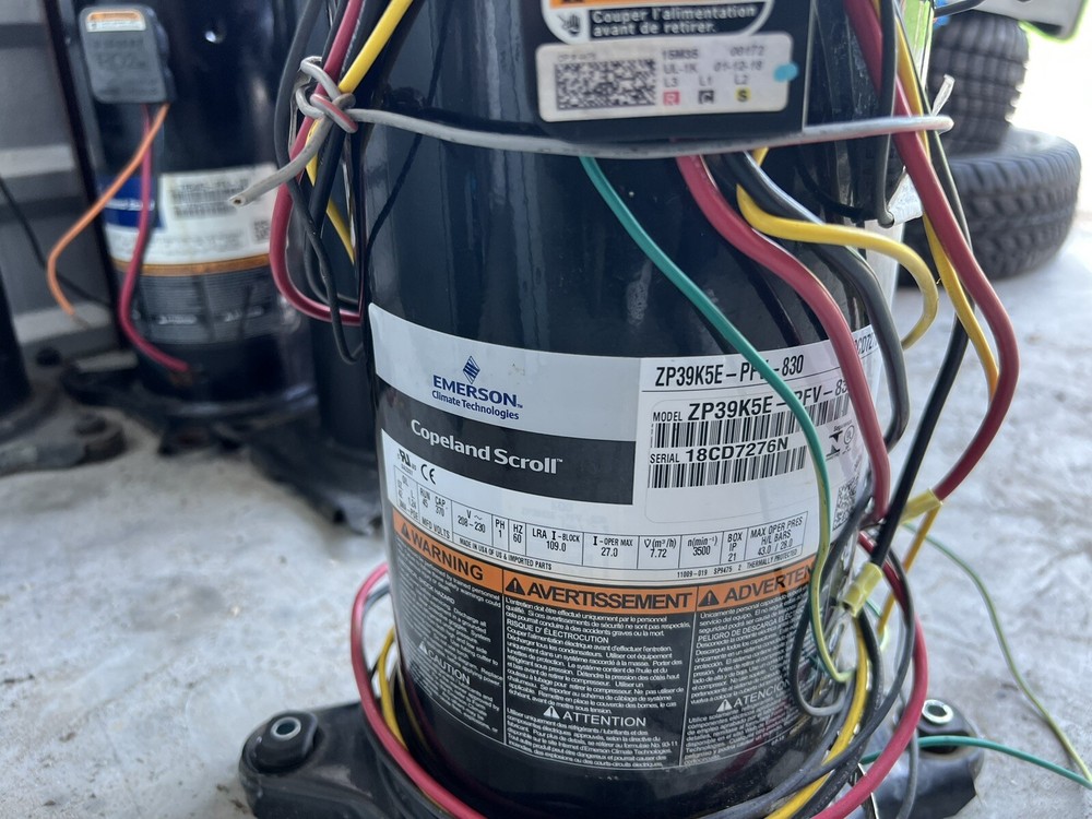 2018 3.5ton R410a Single Phase copeland scroll compressor