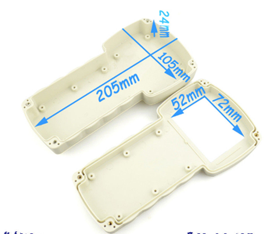 210*110*40mm plastic enclosure electronics handheld project box abs plastic box