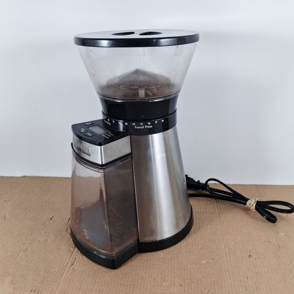 Cuisinart Conical Burr Grinder CBM-18C  Programmable Coffee Mill LCD Screen