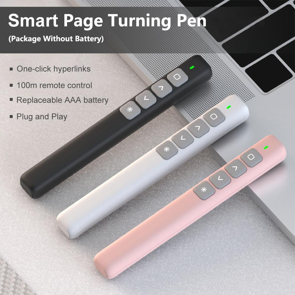 Wireless Presenter Remote Control 2.4GHz USB Projector Page Turning Pen