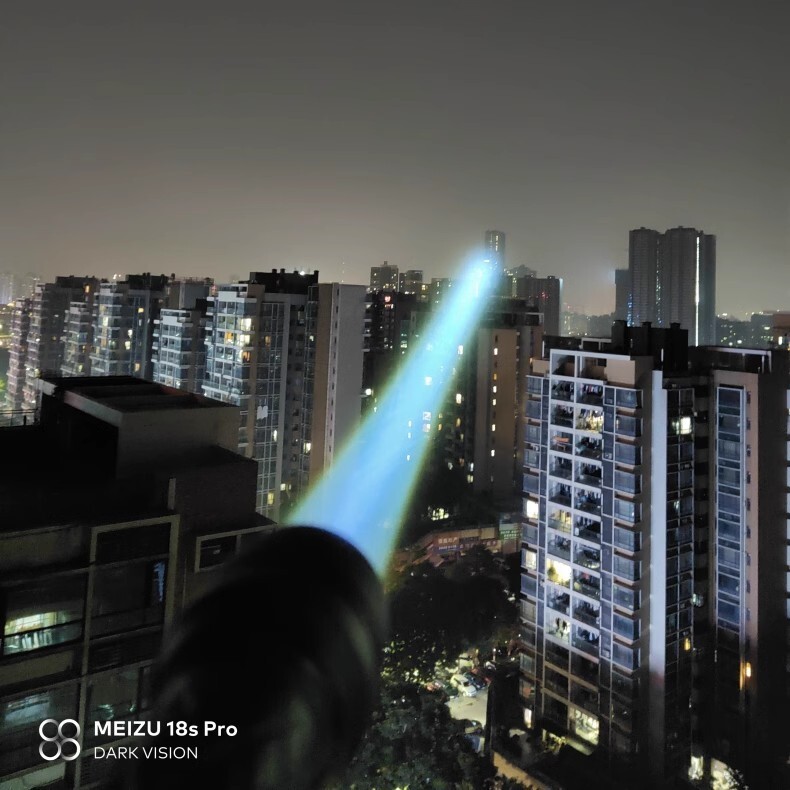New White Light Illuminated Laser Pointer 1800m Long Distance Outdoor Flashlight