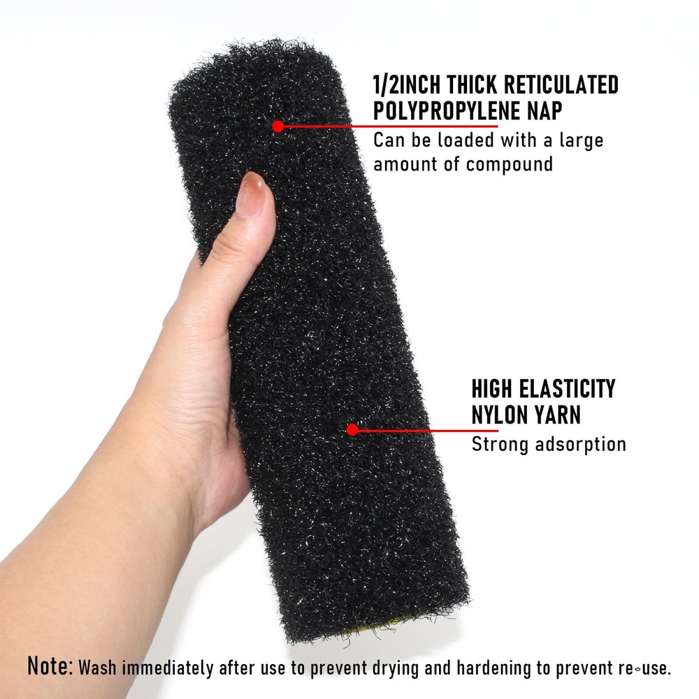 9 Inch Drywall Compound Roller Cover, Drywall Texture Roller, Suitable for Co...