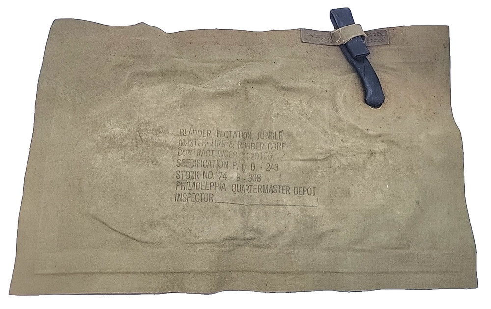 ORIGINAL WWII US ARMY M1942 JUNGLE FLOTATION BLADDER