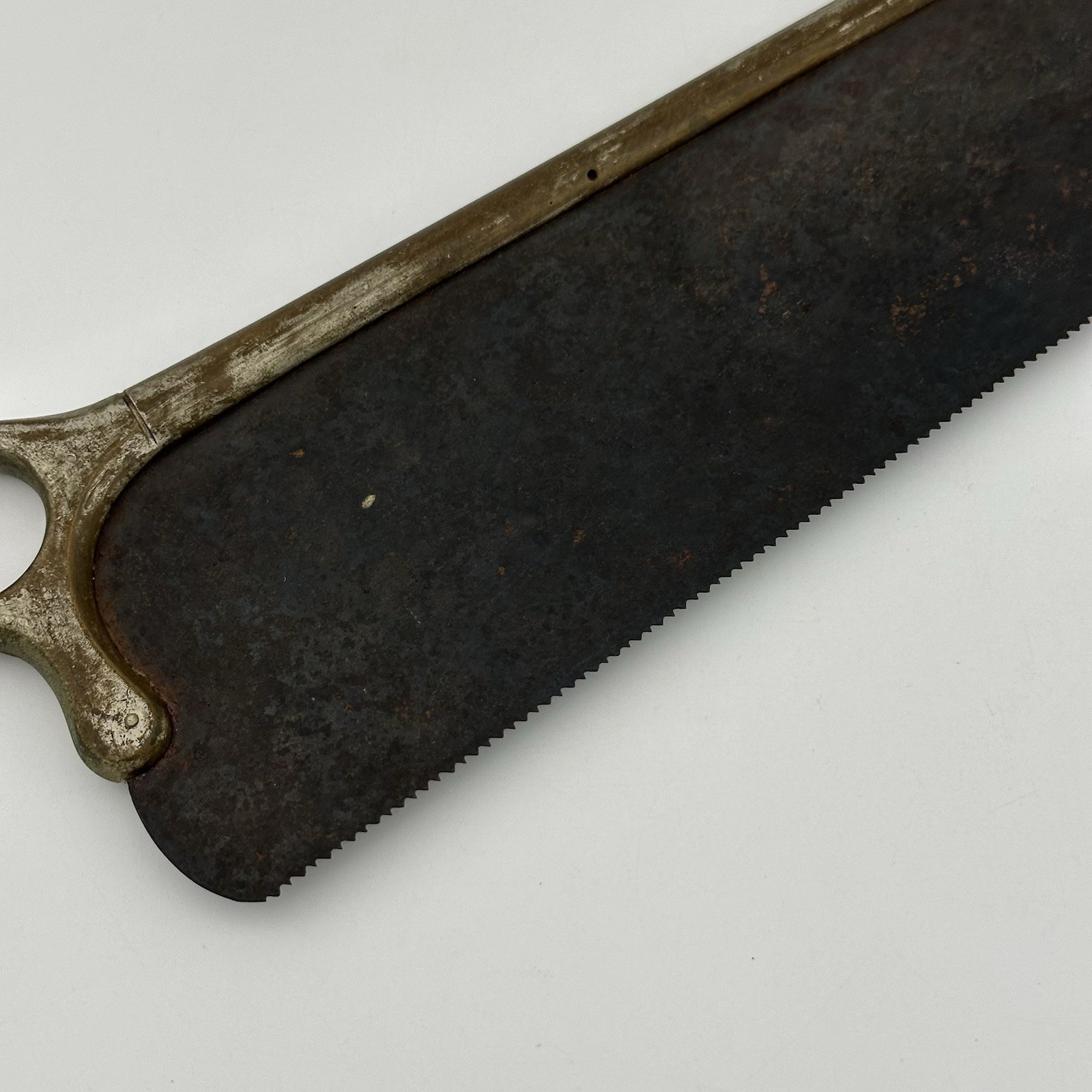 Antique 1800s US Civil War Era Leslie & Co Surgeon Amputation Bone Saw Doctor