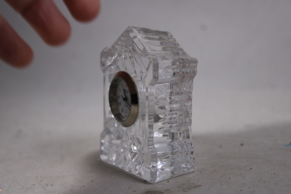 Edinburgh Crystal Mini Clock - Bedside