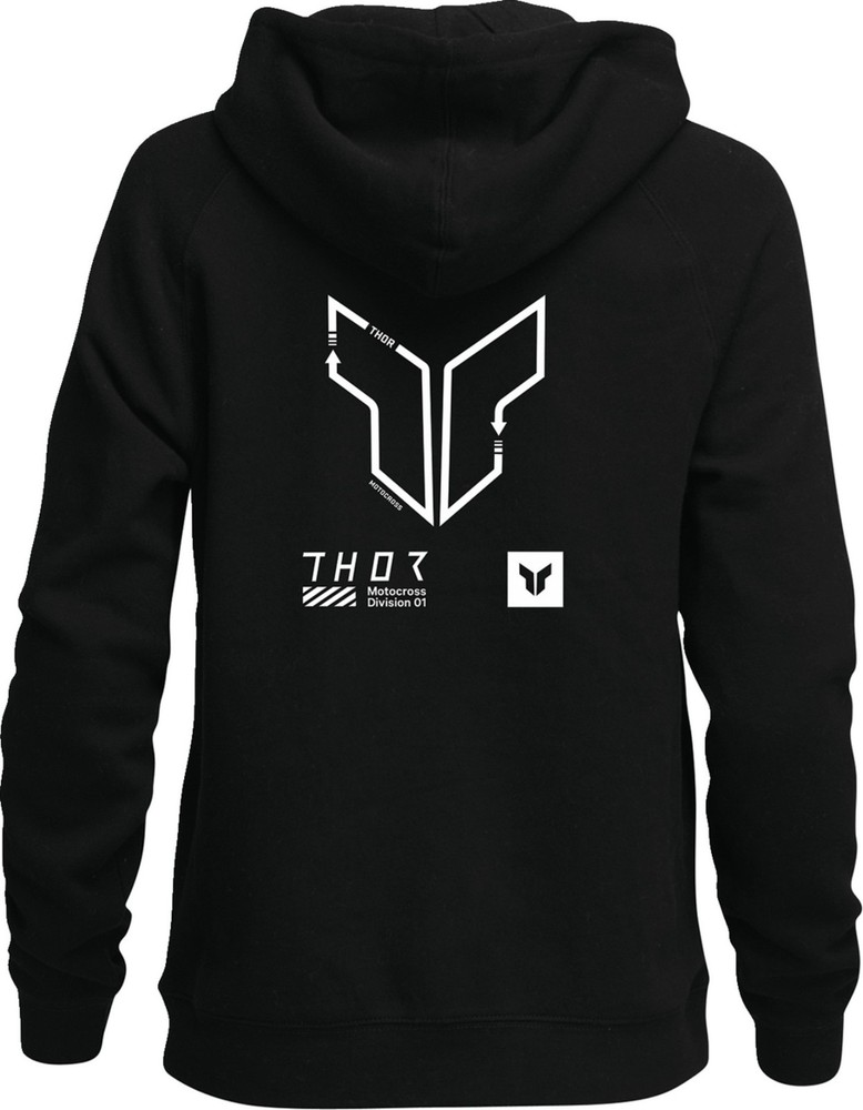 Thor Trax Womens Pullover Hoody Black