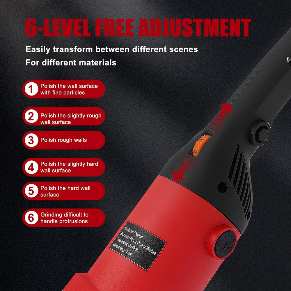 Electric Multifunctional Concrete Grinder & Burnishing Machine 6 Speed Adjustabl