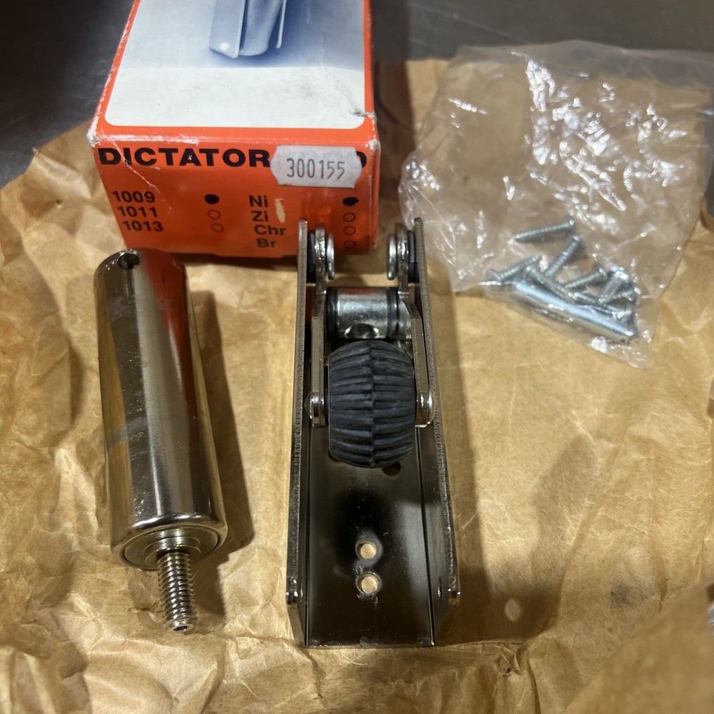 DICTATOR Door Check 1009 Ni (Nos Surplus) Partial Assembly. Missing Hook