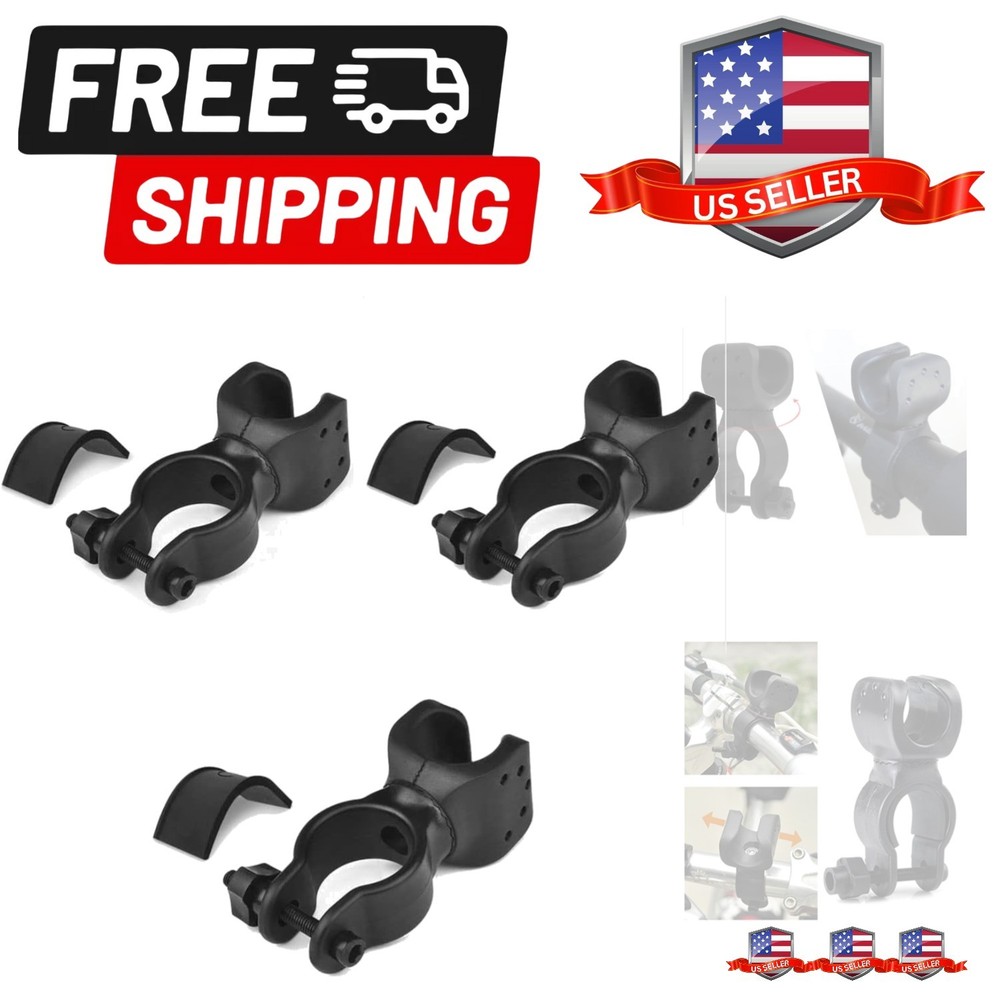 3 Pack Rollator Walker Flashlight Mount Rollator Walkers Light Holder Transpo...