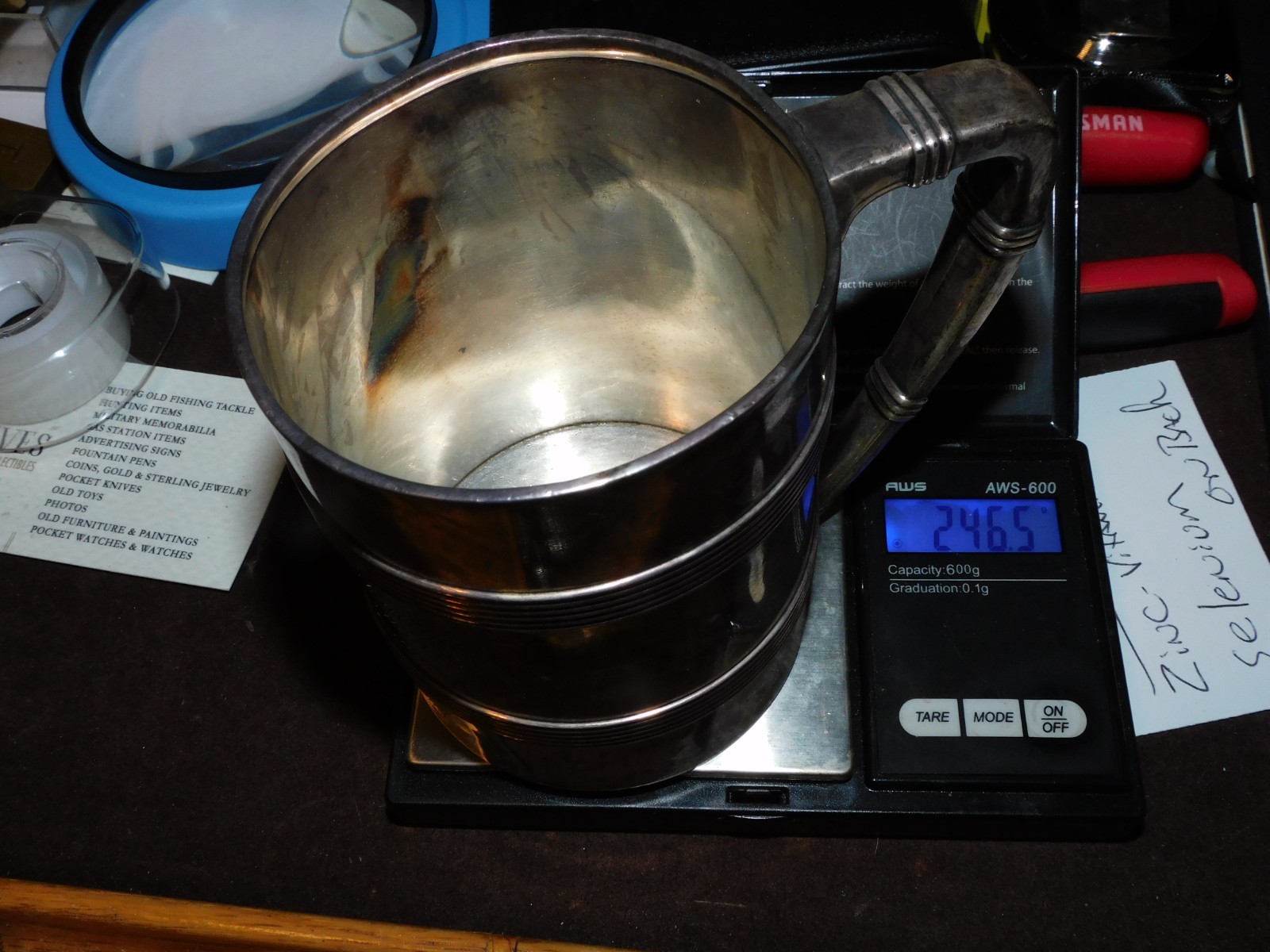 ANTIQUE TIFFANY & CO. STERLING MUG - 100% ORIGINAL - 246.5 GRAMS