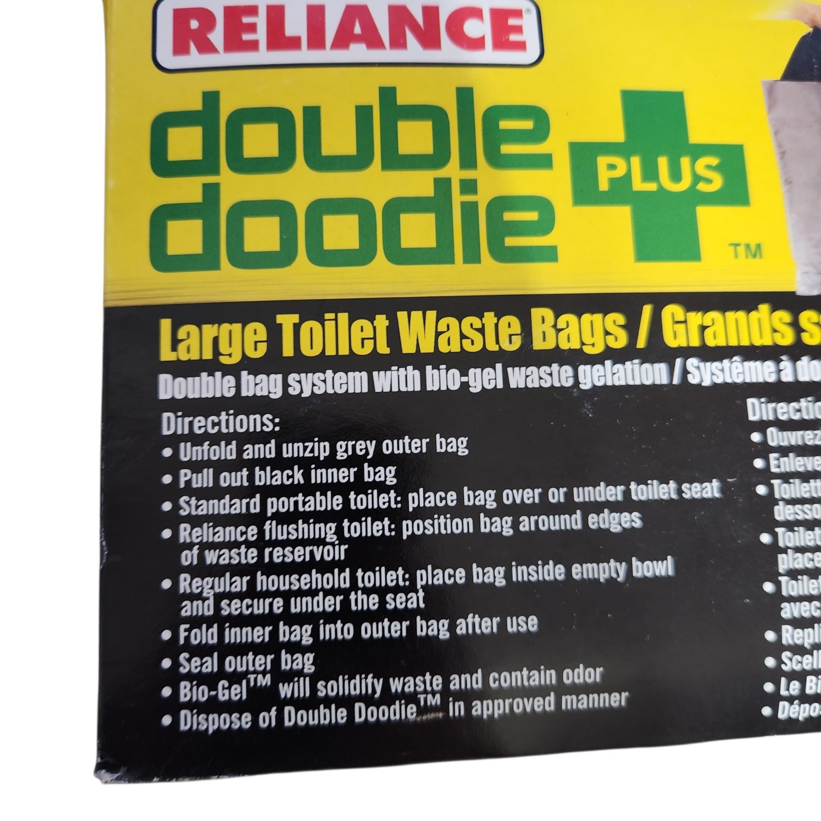 Reliance 6 Pack Double Doodie Plus + Large Toilet Waste Bags 2684