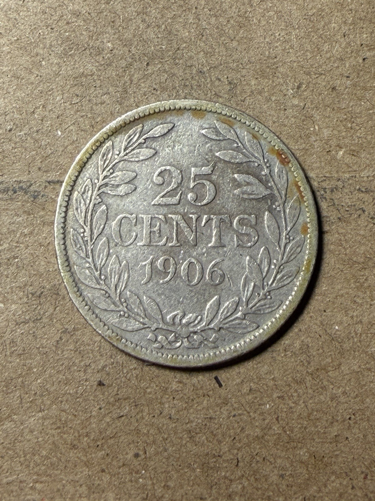 1906 H Republic Of Liberia Quarter - Scarce 34k Mintage - As Shown! (#2270)