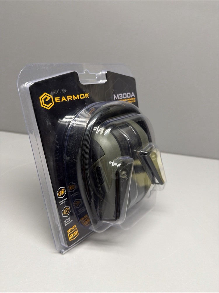 EARMOR M300A Electronic Hearing Protector - Foliage Green - Tactical Shooting