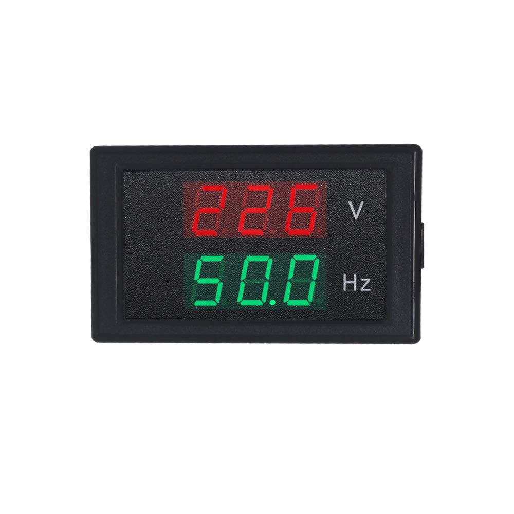 KETOTEK Digital AC Voltmeter Panel Mounting Meter AC80-300V Frequency Counter 45