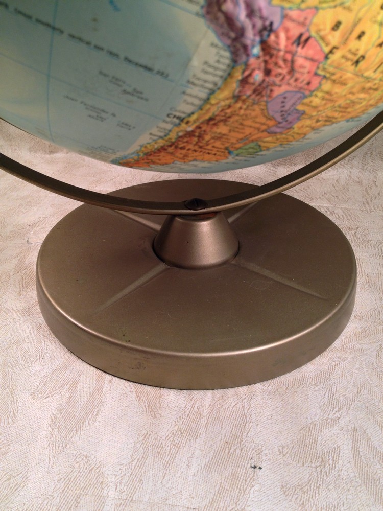 Replogle Comprehensive Raised Relief Globe 11.5" Metal Base