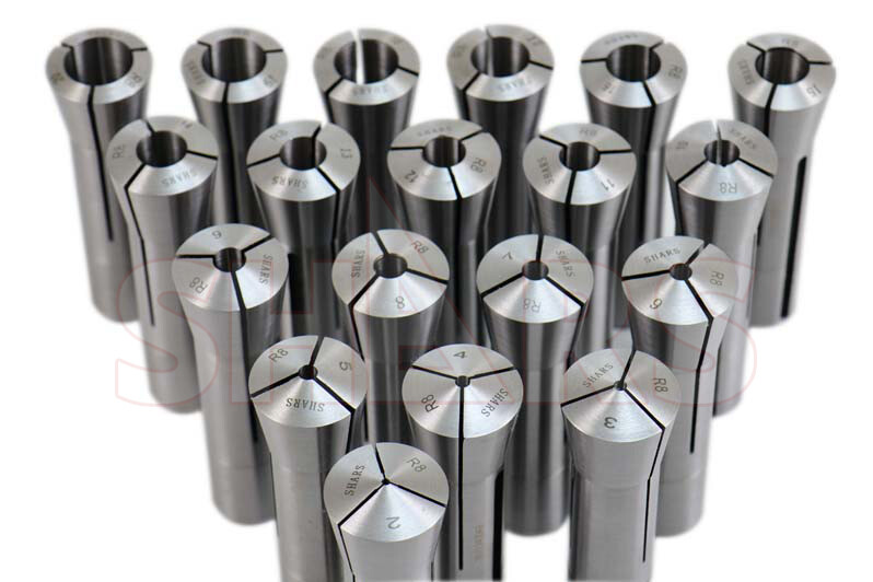 Shars 2 - 20mm by 1mm 19 PCS R8 Metric Round Collet TIR 0.0006" New L[