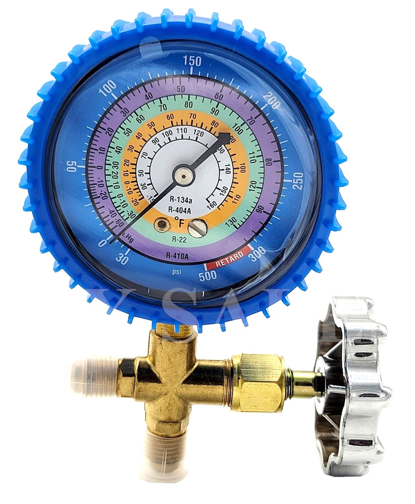 Single Manifold Gauge 4 Testing Charging Auto Home Air Conditioner