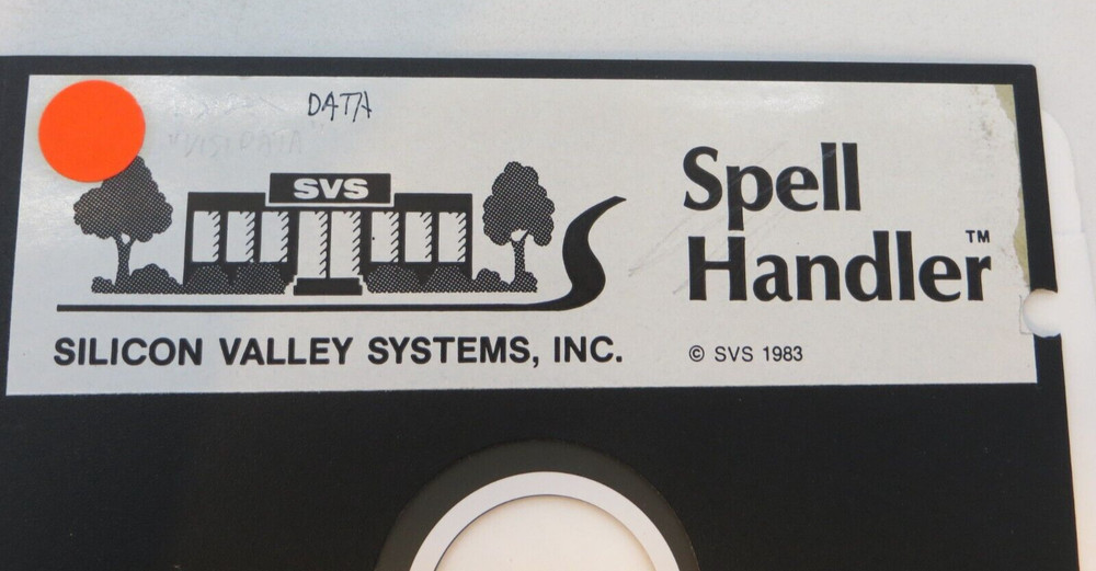 5.25" Floppy Disk SPELL HANDLER vintage computer disc SVS 1983 #1668