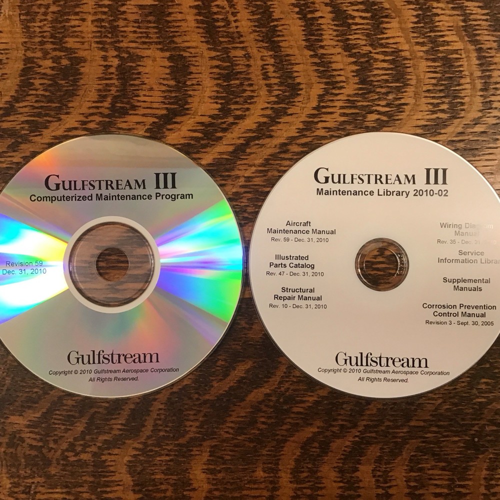 Gulfstream G-III Maintenance Library CD's