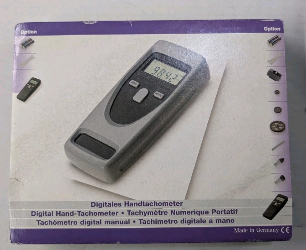 Testo 470 Dual Function Optical Mechanical RPM Tachometer 0563 0470