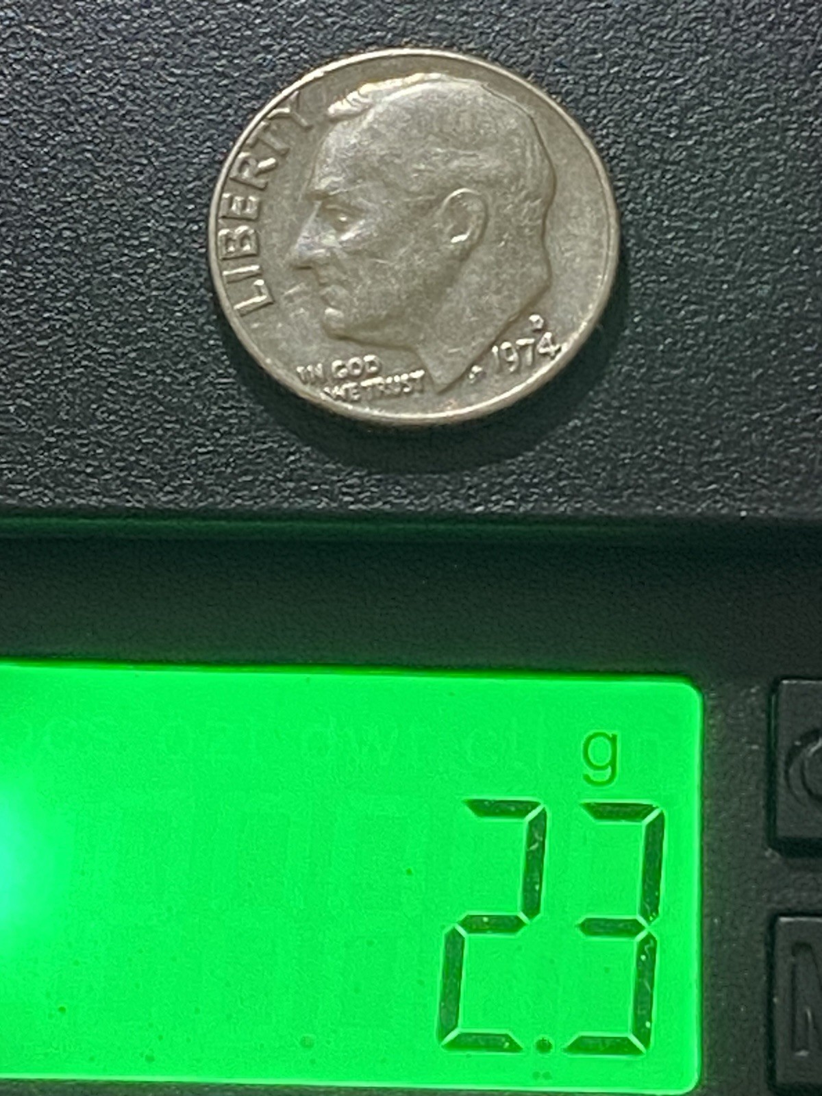 1974 D Roosevelt Dime Circulated US Coin Business Strike Uncertified