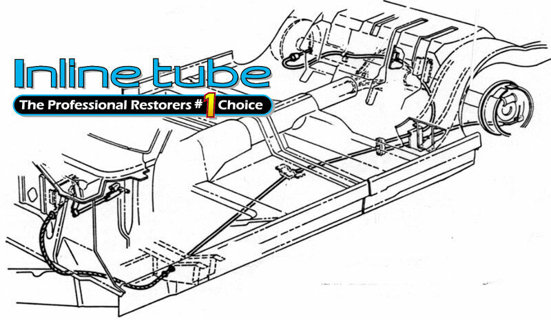 66-70 Charger Gtx Mopar B-Body Emergency Parking Brake Cable Set Kit Oe Bsb6610