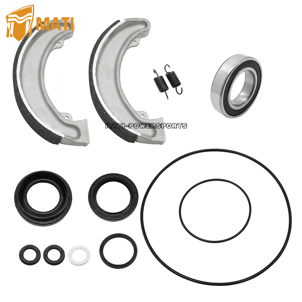 Rear Brake Drum Bearing &Seals Kit w/Shoes for Honda TRX300 2x4 4x4 Fourtrax 300