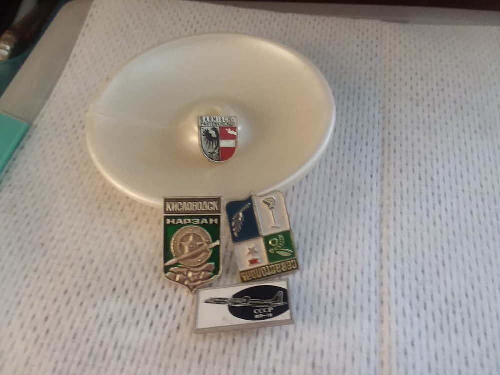 Four Vintage Soviet Era Russian Pins