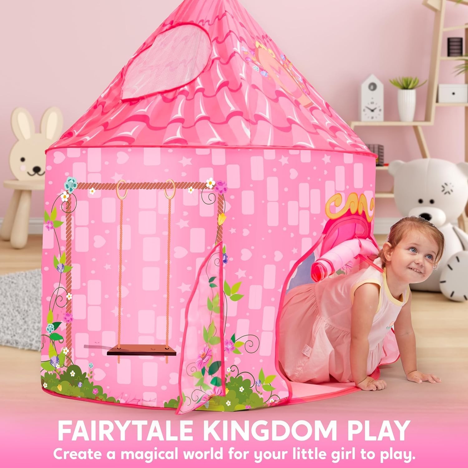 Princess Tent Girls Large Playhouse Kids Castle Play Tent for Children