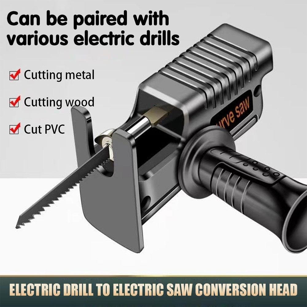 Universal Drill to Jigsaw Adapter, Multi-Purpose Cutting Tool Curve Cutting