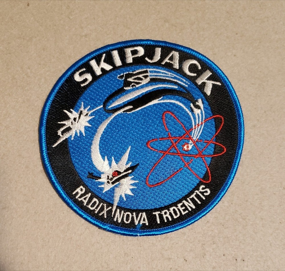 USS Skipjack SSN-585 Patch - No plastic backing - 5"
