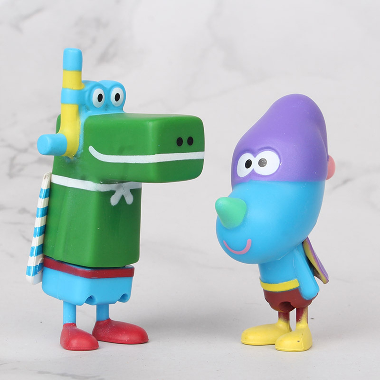 6X Hey Duggee Crocodile Happy Squirrel Octopus Betty Topper Action Figures Toys-