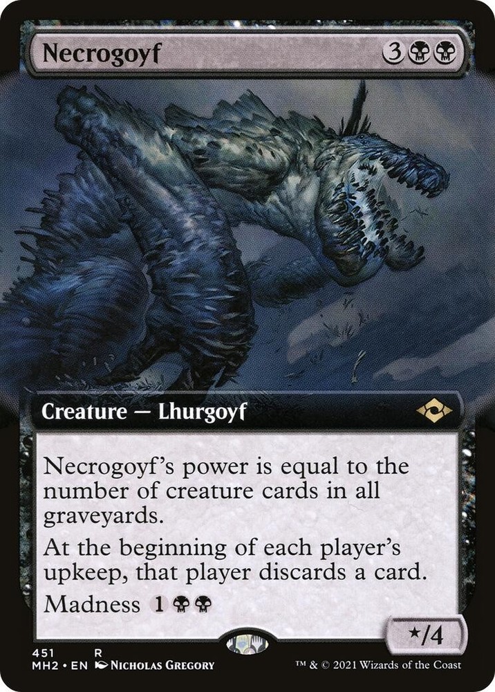 Necrogoyf (Extended Art) Modern Horizons 2 451 MTG LP