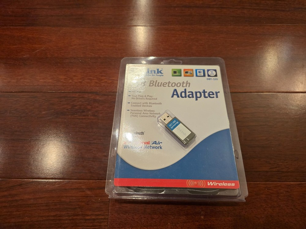 D-link DBT-120 Bluetooth 2.0 USB Wireless Adapter For PC and MAC NEW IN BOX