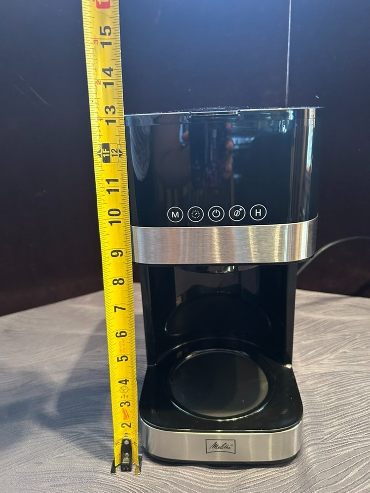Melitta MCM009 10-Cup Drip Coffee Maker Touchscreen Programmable 900W w Box