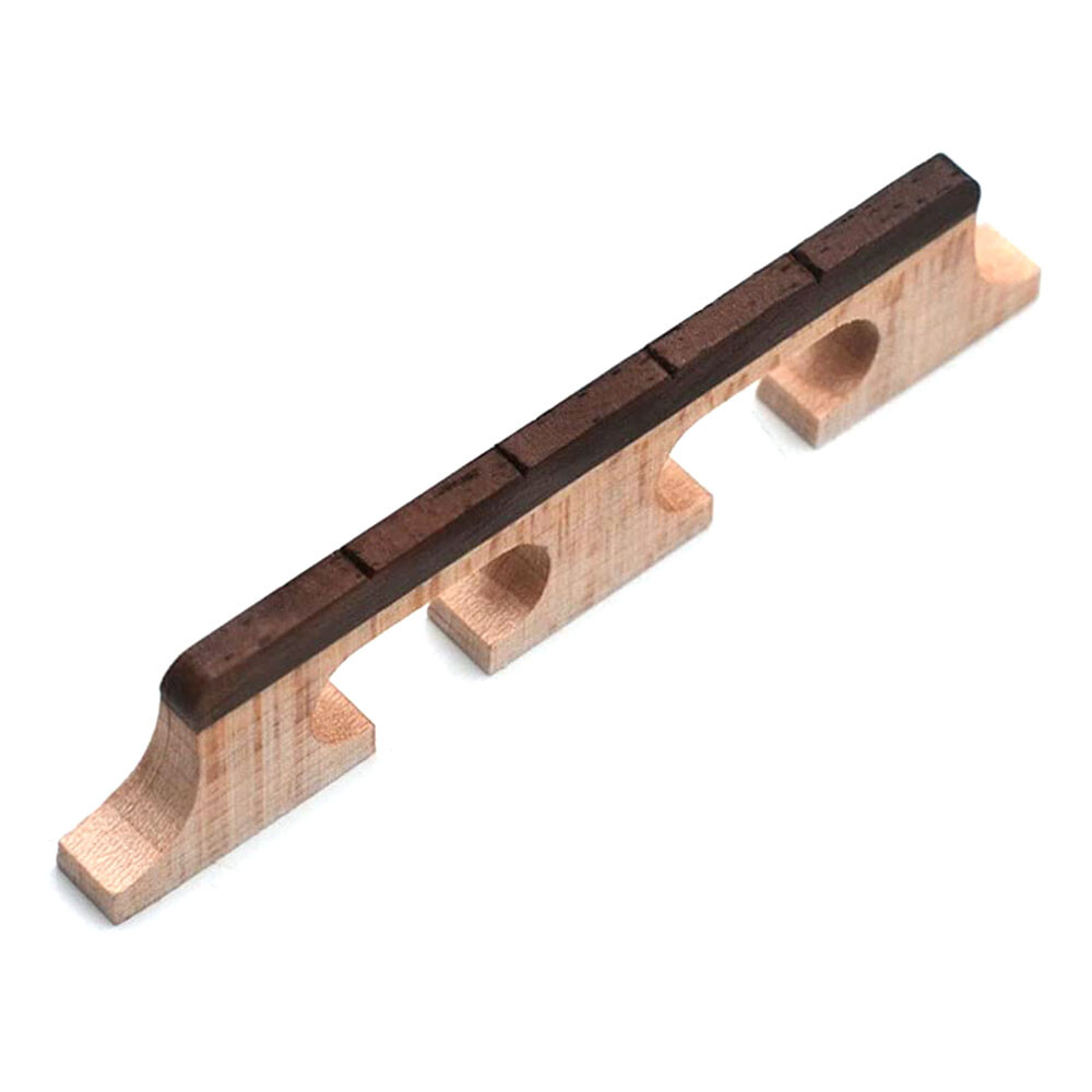 4-string Banjo Bridge Replacement Ebony and Maple