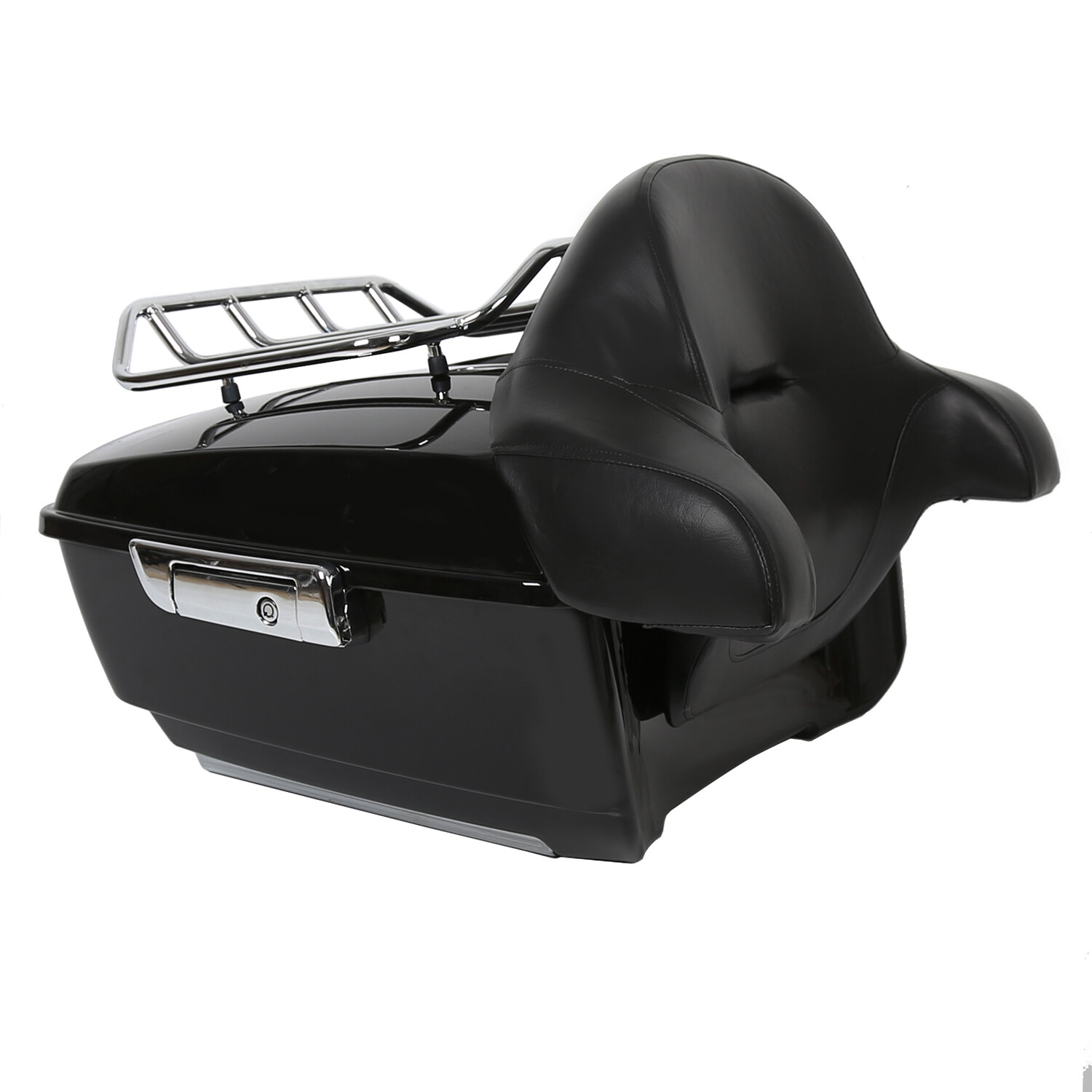 Black King Tour Pack Trunk Rack For Harley Davidson Street Road Glide 2014-25