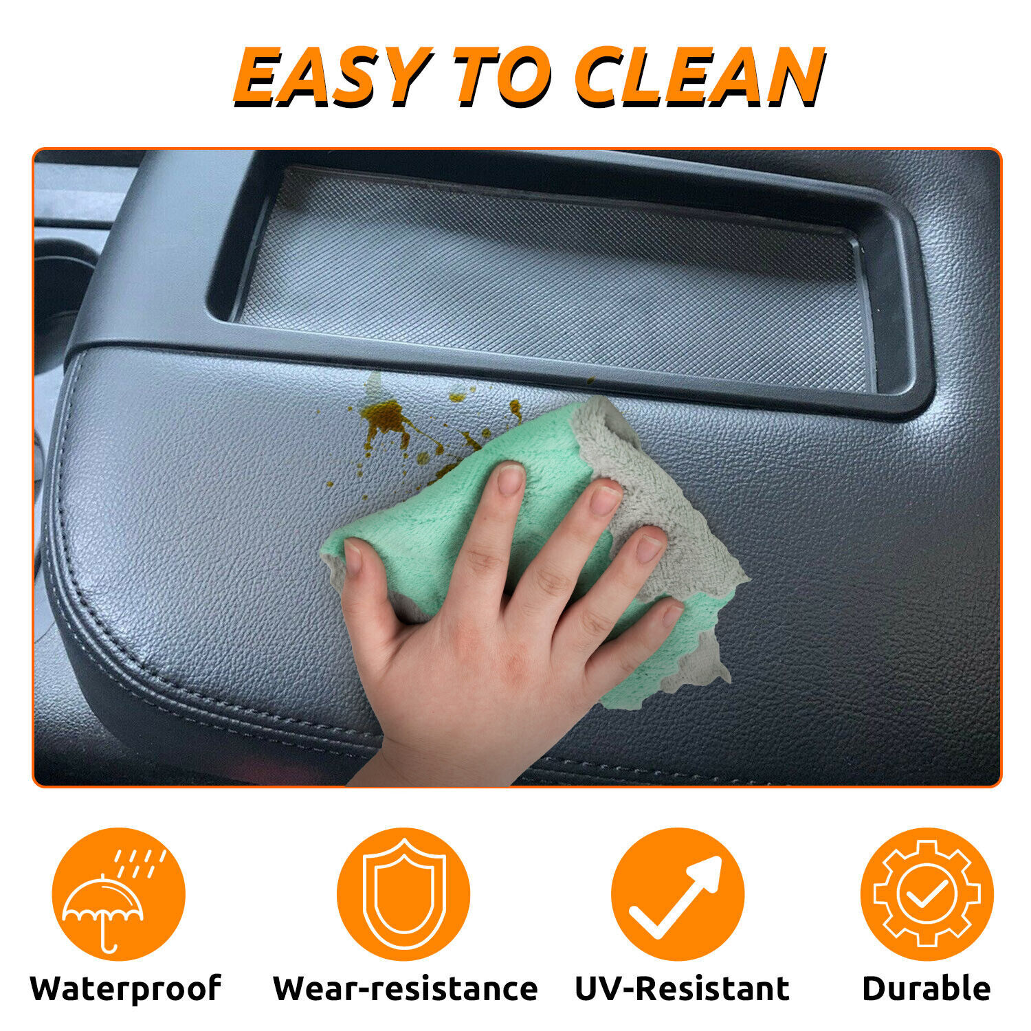 Black Center Console Armrest Lid Fit For 07-14 Tahoe Silverado GMC Yukon Sierra