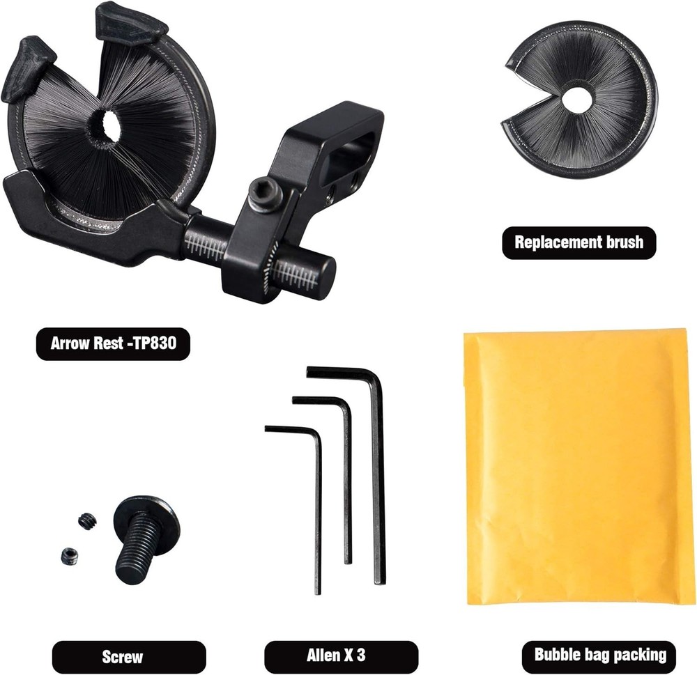 Versatile Round Arrow Rest - Full Containment for Enhanced Archery Performance