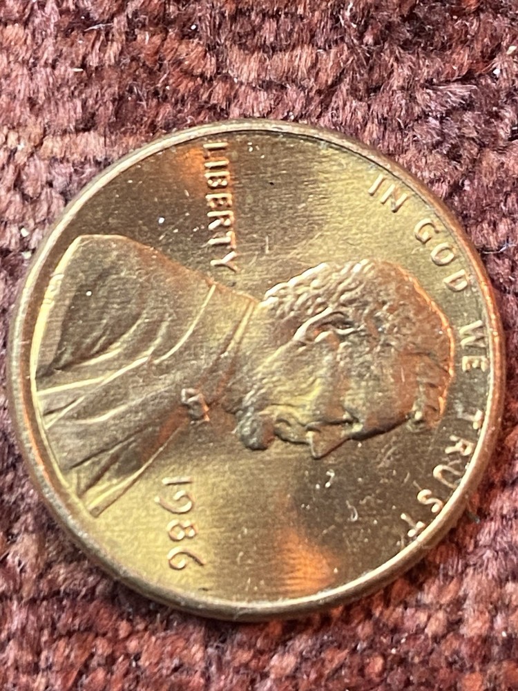 1986P Lincoln Cent DDO DDR Rim Error