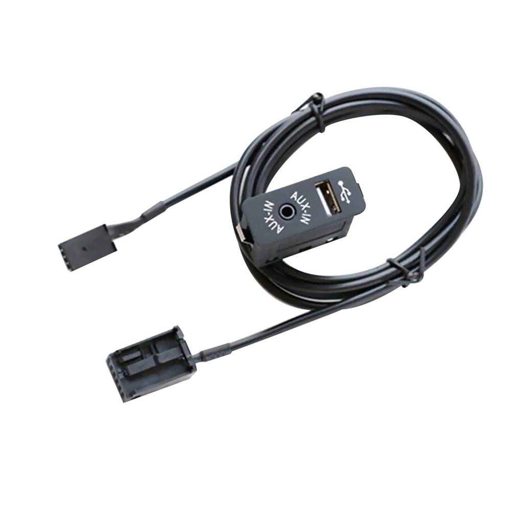For NAVIGATION AUX Interface AUX USB Dash Audio 12Pin Cable For BMW E39 E53 X5